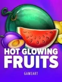 hot glowing fruits slot logo