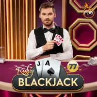 ruby blackjack slot logo